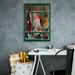 The Holiday Aisle® Zoa Santa Window 3 by David Lindsley - Wrapped Canvas Print Canvas, Solid Wood in Red | 26 H x 18 W x 0.75 D in | Wayfair