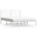 Ebern Designs Koron Platform Bed in White | 35.4 H x 55.9 W x 77.2 D in | Wayfair 91EECCBB265940E0ADF9972096B6489E