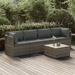 Latitude Run® Rattan Wicker 5 - Person Seating Group w/ Cushions Synthetic Wicker/All - Weather Wicker/Wicker/Rattan in Gray | Outdoor Furniture | Wayfair