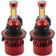 Woosien - H13 9008 2200w 330000lm 4-sided Led Headlight Kit Hi/lo Power Bulbs 6000k