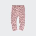 Uniqlo - Toddler's Fleece Flower Print Leggings - Pink - 12-18 Mo