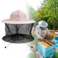 Chapeau apiculteur respirant Anti-abeille voile de Protection des abeilles avec bord robuste