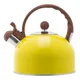 R7UB – bouilloire à thé jaune en acier inoxydable théière avec poignée ergonomique théière