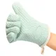 BBQ Oven Gloves New Silicone Oven Kitchen Glove Heat Resistant Thick Cooking With Protective Cotton