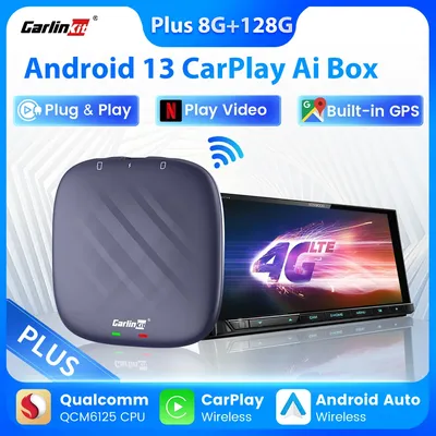 CarlinKit-Android 13 Plus CarPlay Ai Box Auto CarPlay sans fil Jeu vidéo en ligne de voiture