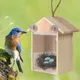 Nid de colibri en bois fait à la main accent d'oiseau maisons d'oiseaux d'extérieur pour décor de