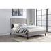Coaster Furniture Mosby Upholstered Curved Headboard Platform Bed White And Light Grey