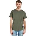 Calvin Klein Jeans Herren T-Shirt Kurzarm Badge Turn Up Sleeve Rundhalsausschnitt, Grün (Thyme), XXS