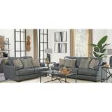 Lowndes 2-Piece Set with Genuine Leather Sofa and Loveseat