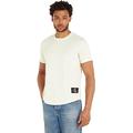 Calvin Klein Jeans Herren T-Shirt Kurzarm Badge Turn Up Sleeve Rundhalsausschnitt, Grün (Canary Green), S