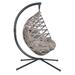 1022FHTBeige Crossweave Hanging Ball Chair