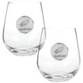 Philadelphia Eagles Two-Piece 15oz. Stemless Wine Glass Set