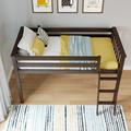 Jefferies Twin Solid Wood Loft Bed by Harriet Bee Wood in Brown | Wayfair 6E3E96BF3AE2482BB95E5668A8AAB9BE