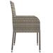Red Barrel Studio® Chair Patio Dining Chair w/ Cushions for Deck Garden Poly Rattan Wicker/Rattan in Gray | Wayfair