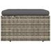 Latitude Run® Rebecca Wicker Outdoor Ottoman Wicker/Rattan in Brown/Gray | 11.8 H x 21.7 W x 21.7 D in | Wayfair 1963D20224924458B60F9DFFBDF059D4