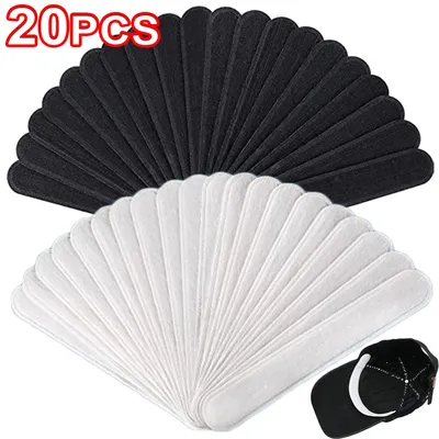 Hat Invisible Sweat Absorber Liner Pads Summer Baseball Cap Anti-dirty Absorbing Sweat Sweatband Hat Size Reducer Strip Stickers
