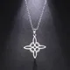 Witchcraft Stainless Steel Witch's Irish Knot Necklace Chain Men/Women Silver Color Wicca Necklaces