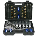 Diesel Injector Flow Meter Test Kit 6 Cylinder Common Rail Adaptor Leak Off Diagnostic Tool Set