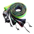 SF 6PCS/1PCS Mix Colors Fishing Spinning Rod Socks Braided Mesh Rod Sleeve Cover Protector Pole