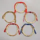Handmade Tibetan Copper Bead Bracelet for Women Adjustable Rope Chain Men Bracelets Gold Color