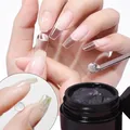Solid Nail Tip Gel For Nail Extend Solid Soft Gel Mold Modeling Nail Glue White Clear Nail Patch Gel