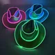 Wireless Disco Luminous Led Bride Cowgirl Hat Glowing Light Bar Cap Bachelorette Party Supplies