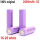 1-10pcs 18650 battery 2600mAh 5C lithium Li ion 3.7v Rechargeable batteries 18650 For Laptop Toy