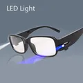 LED Light Reading Glasses Clear Occhiali Da Lettura +1.00 +1.50 +2.00 +2.50 +3.00 +3.50 +4.00