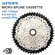 SUNSHINE 12 Speed MS Cassette 10-50T/52T MTB Micro Spline K7 12V Shimano M6100 118 Links Chain for