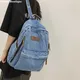 Washed Denim Fashion Backpacks For Women 2023 Latest Trend Student School Bag Multi Pockets Large