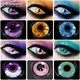 EYESHARE 1 Pair Cosplay Contact Lenses for Eyes New Arrival Blue Yellow Halloween Lenses Crazy Lens
