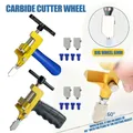 2 in 1 Glass Ceramic Tile Cutter with Knife Wheel Diamond Glass Cutter Breaking Pliers Manual Tile
