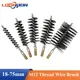 Loonpon M12 Thread Wire Brush Metal Handle 18-75mm Brush Working Stainless Steel Wire Pipe Tube