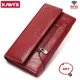 Genuine Leather Women's Wallet RFID Blocking Trifold Wallets with Credit Cards Holder Fashion Female