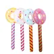 80cm Donut Inflatable Balloon Sticks Sweet Doughnuts Party Ballon Happy Candy Birthday Party Decor