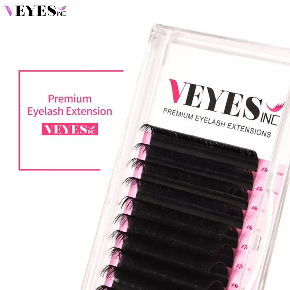 Veyes Inc Klassische Wimpernverlängerungen Veyelash 8-16 Mix Individuelle Wimpernverlängerungen Mattschwarze Seidenwimpern Großhandel für Schönheit Image