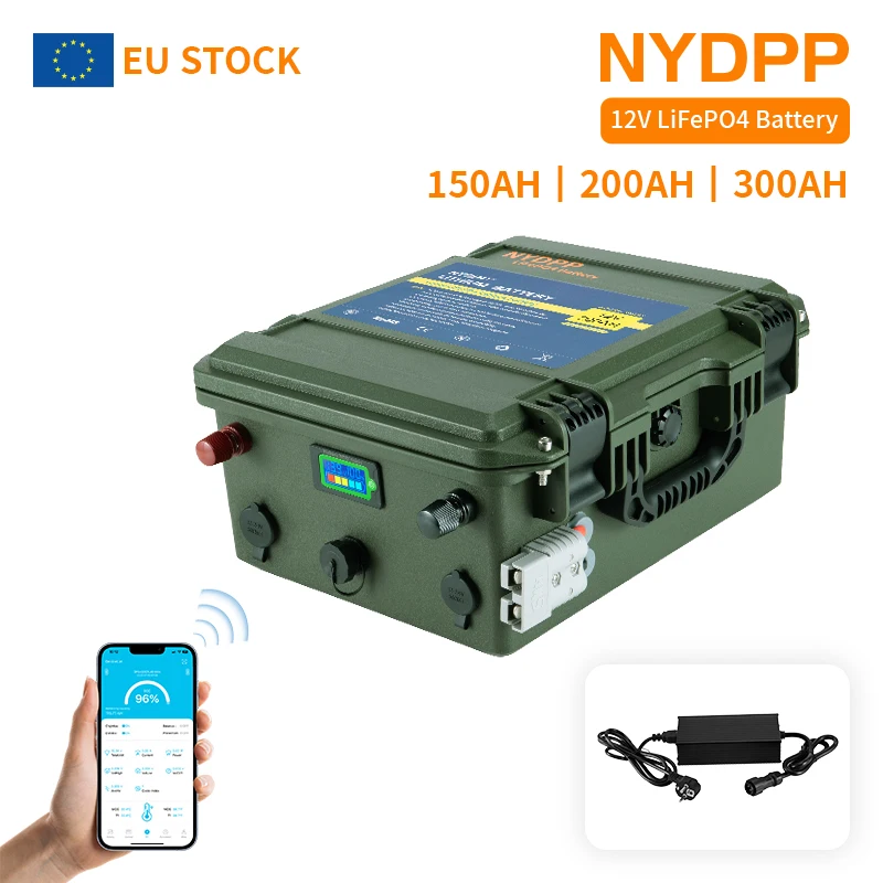 12V 150AH 200AH 300AH LiFePo4 Batterie 12V Lifepo4 Batterie 150ah 200ah 300ah 12V Lithium-Eisenphosphat-Batterie für Motor Image