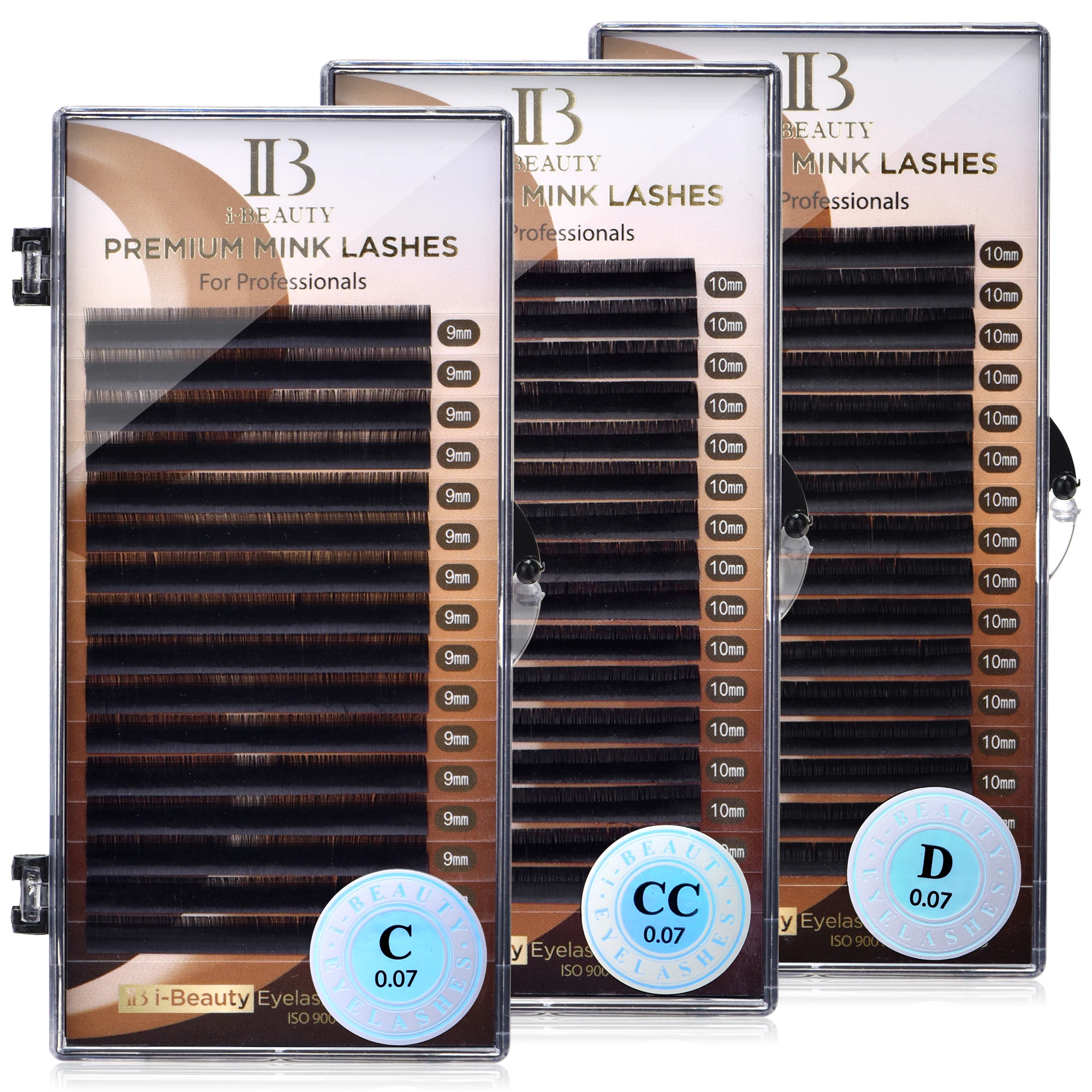 I Beauty Wimpernverlängerung Premium Real Mink Wimpern CC SS D Curl ibeauty Volume Lash Original IB Lash Korea 7-16mm Neu Image