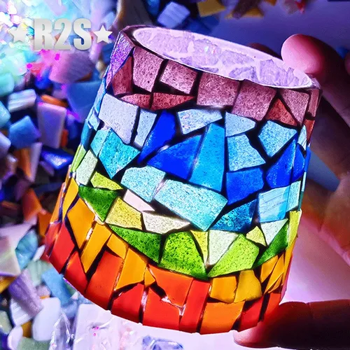 100g/Los Mosaik fliesen Glasmalerei Mosaik DIY handgemachte Untersetzer Mosaik Puzzle Herstellung