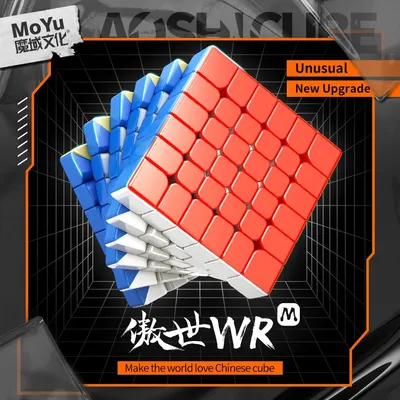Moyu Aoshi WRM 6X6X6 Magnetischer Magic Speed Cube Stickerless Professionelles Zappelspielzeug Aoshi WR M Cubo Magico Puzzle Image