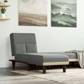 Chaise Longue in Tessuto Grigio Scuro - Vidaxl