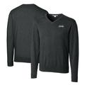 Men's Cutter & Buck Gray UCF Knights Citronaut Logo Lakemont Tri-Blend Big Tall V-Neck Pullover Sweater