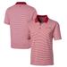 Men's Cutter & Buck Red THE PLAYERS Big Tall DryTec Forge Tonal Stripe Stretch Polo