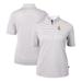Women's Cutter & Buck Gray Wyoming Cowboys DryTec Virtue Eco Pique Stripe Recycled Polo