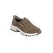 Women's The Slip-Ins™ Hillcrest Sunapee Trail Sneaker by Skechers in Dark Taupe Medium (Size 7 1/2 M)