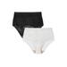 Plus Size Women's Lace Incontinence Brief 2-Pack by Comfort Choice in Basic Pack (Size 11)