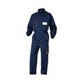 Delta Plus M6COMBMTM Panostyle Work Overall, Polyester Cotton, Navy/Orange, Size M