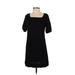 Banana Republic Casual Dress - Sweater Dress: Black Solid Dresses - Women's Size Small