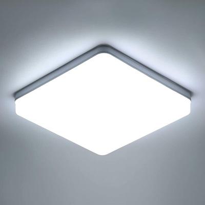 Goeco - led Deckenleuchte Kaltweiß 6000K Quadrat 23x23cm Deckenleuchte für Badezimmer Wasserdicht