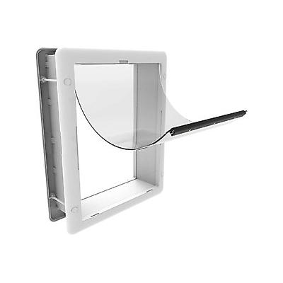 Hakuna Pets Essential Dog & Cat Door, White, Small